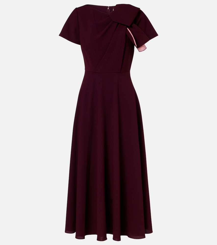Roksanda Luna bow-detail crêpe midi dress