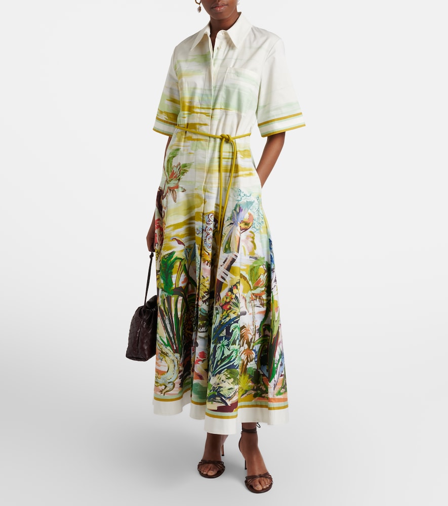 Alémais Jungle Boogie cotton shirt dress