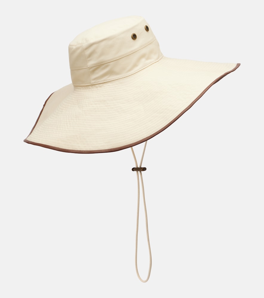  Burberry Burberry Hut Aus Einem Baumwollgemisch Mit Leder 
