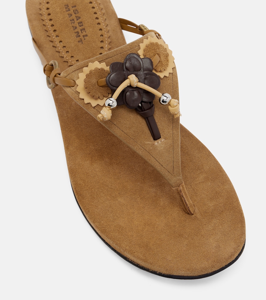  Isabel Marant Isabel Marant Sandalen Elato Aus Veloursleder 