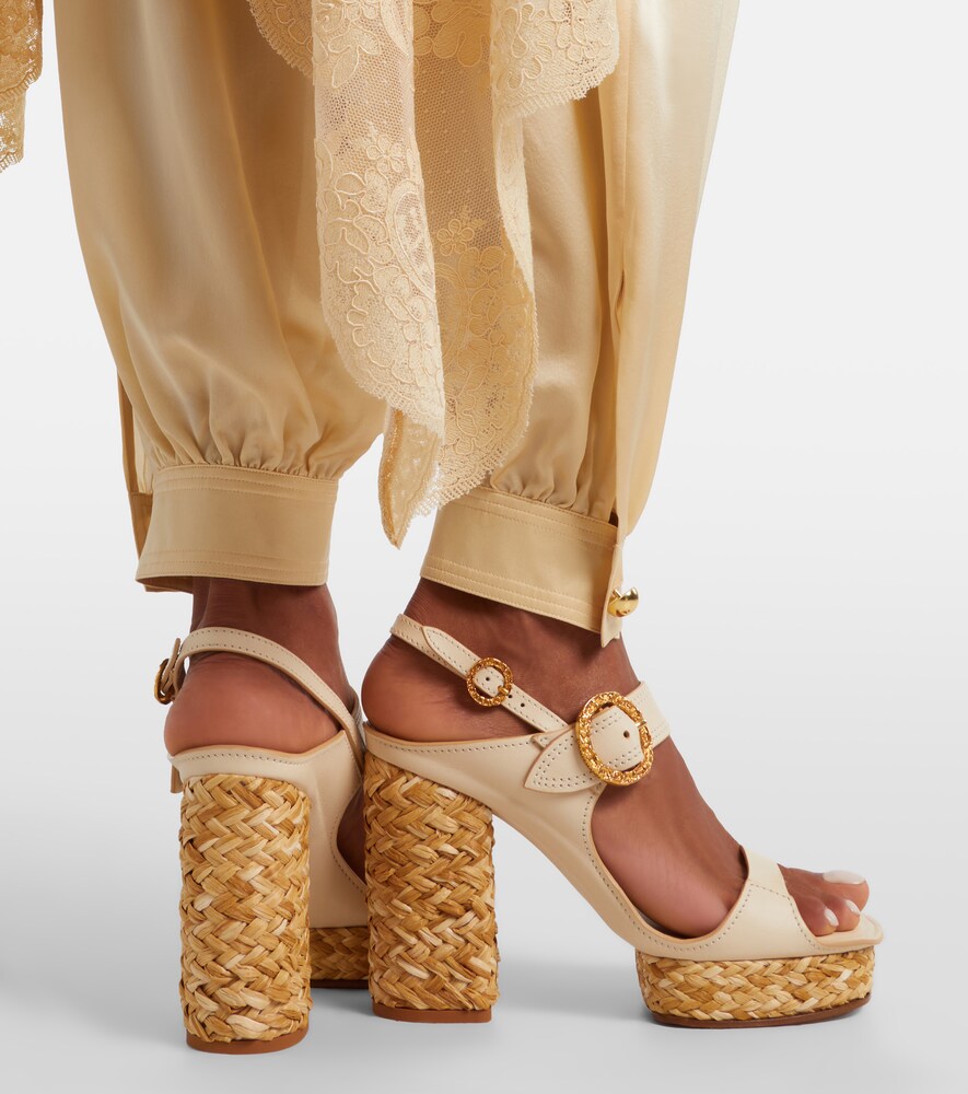  Zimmermann Zimmermann Talia Leather Slingback Sandals 