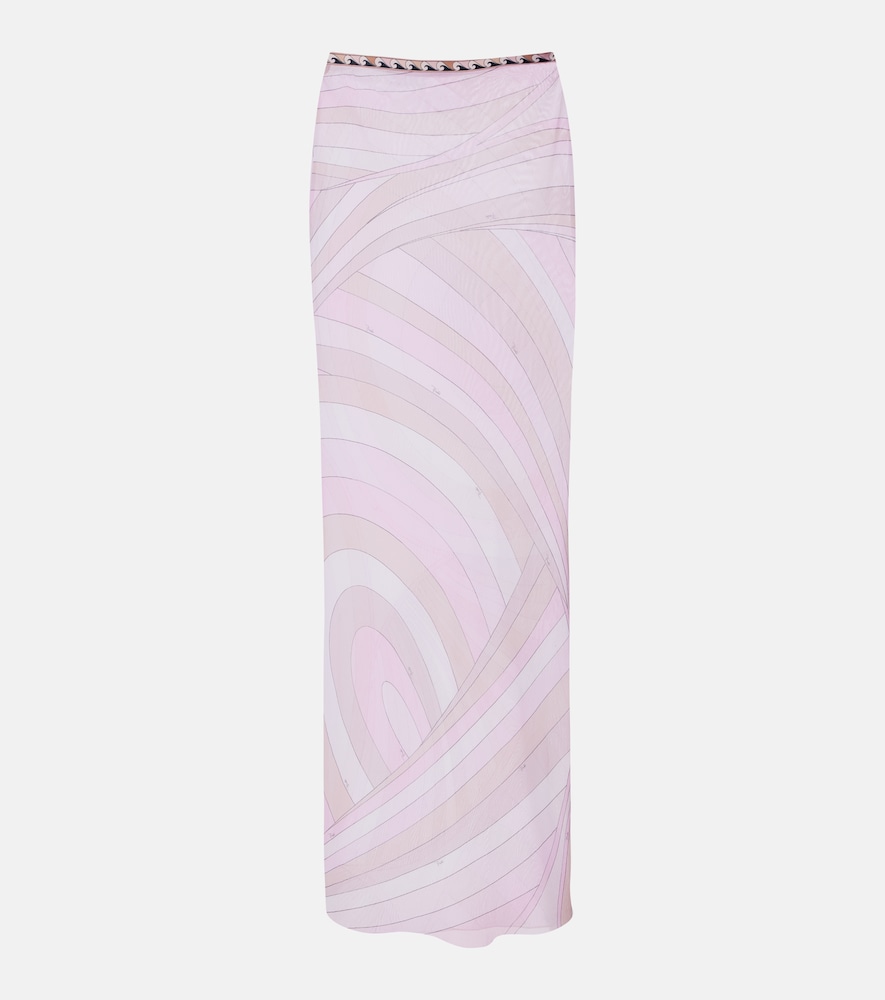 Pucci Iride tulle maxi skirt