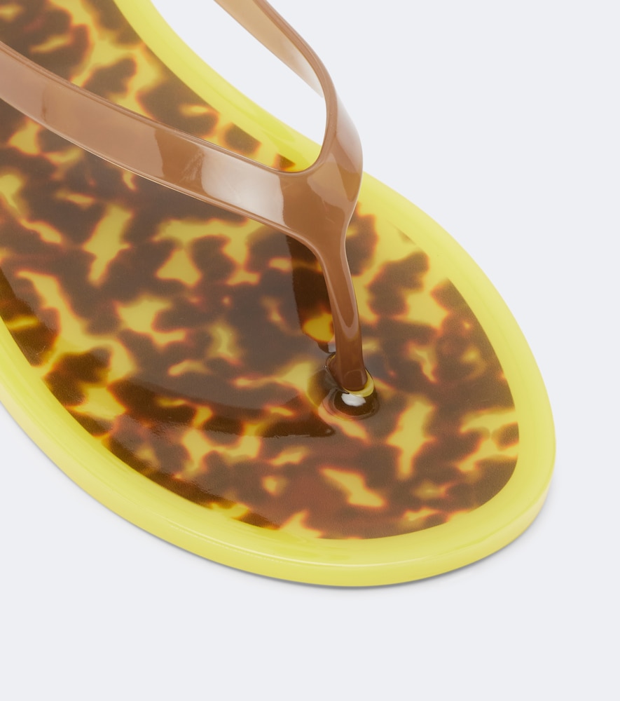 Jo Leopard-Print Thong Sandals
