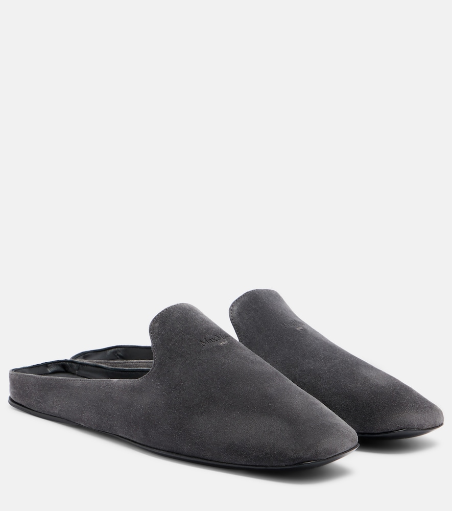 Max Mara Max Mara Logo suede mules　Max Mara ロゴ スエード ミュール