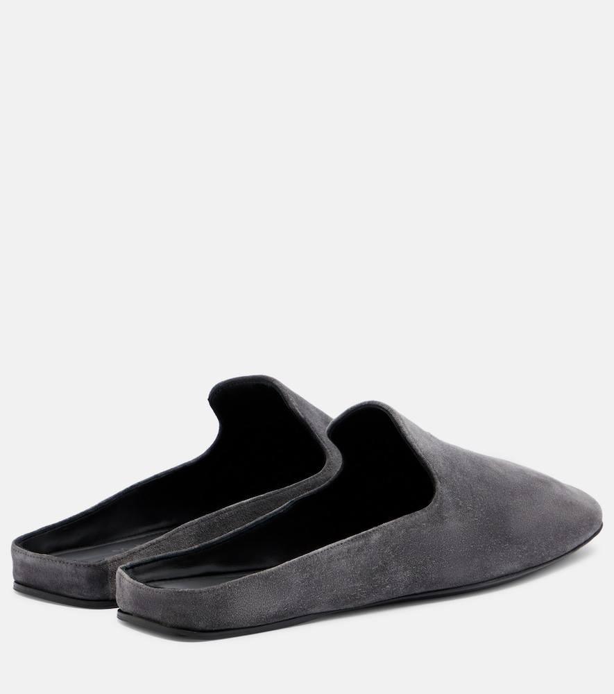 Logo Suede Mules