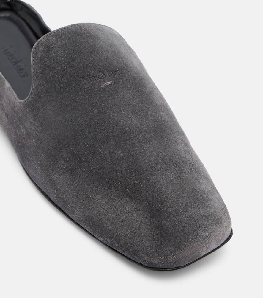  Max Mara Max Mara Slippers Aus Veloursleder 