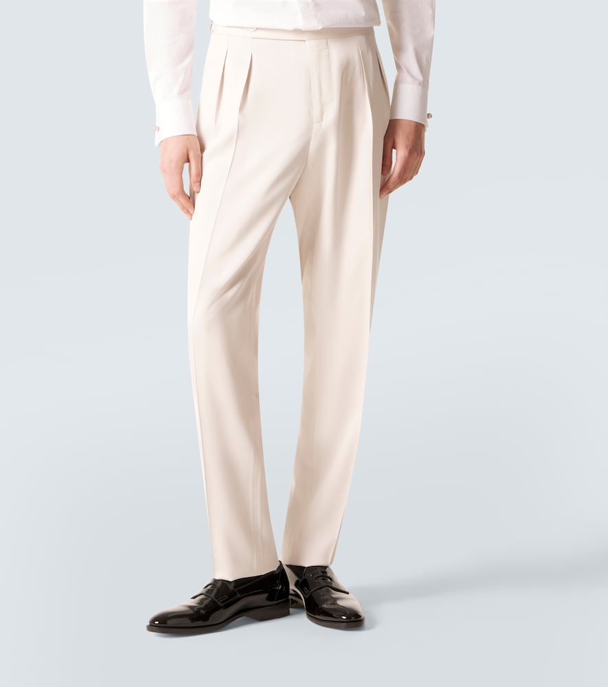  Brunello Cucinelli Brunello Cucinelli Silk Straight Pants 