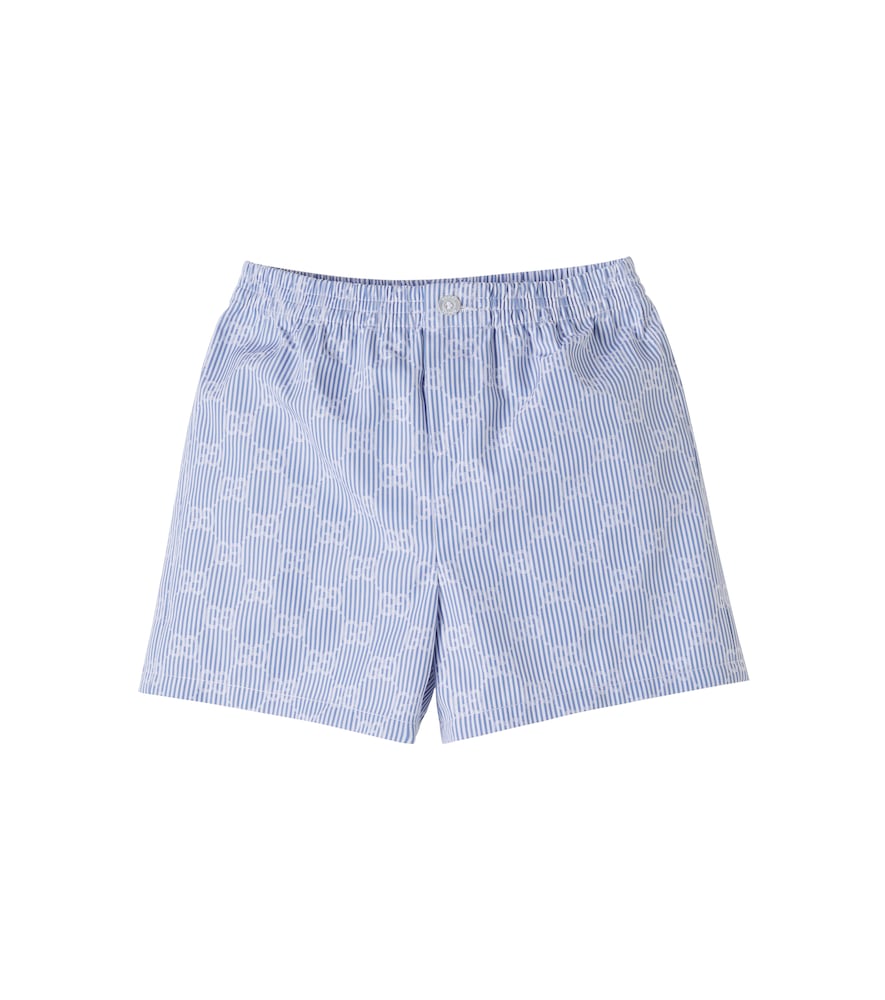 Baby â Bermuda GG in popeline di cotone a righe