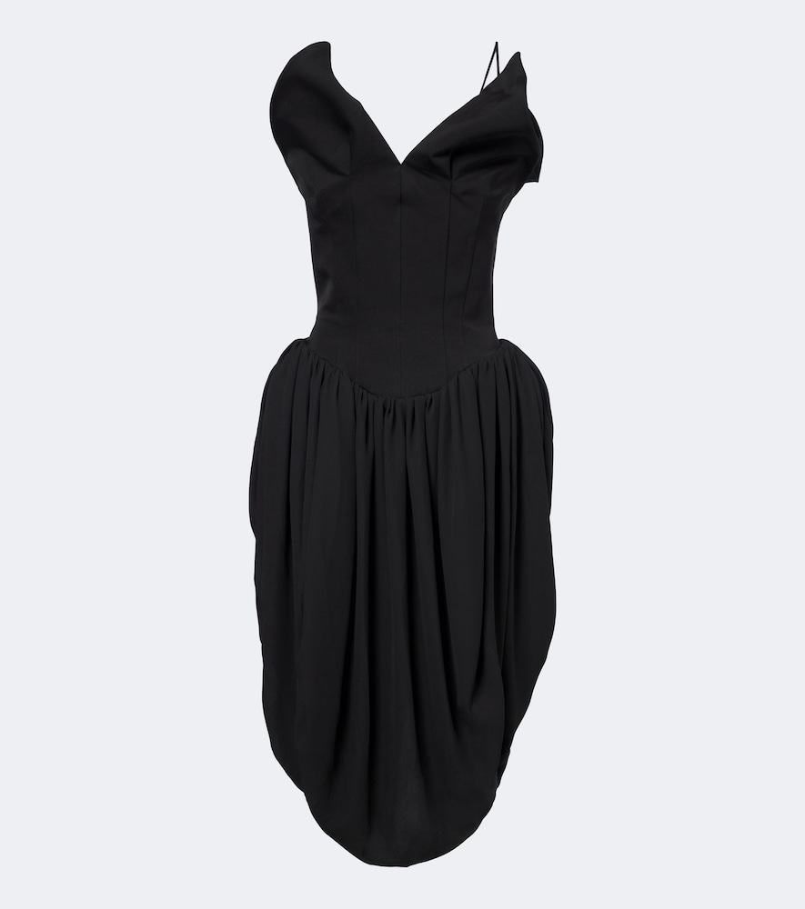 Cocktailkleid aus Baumwolle und Seide