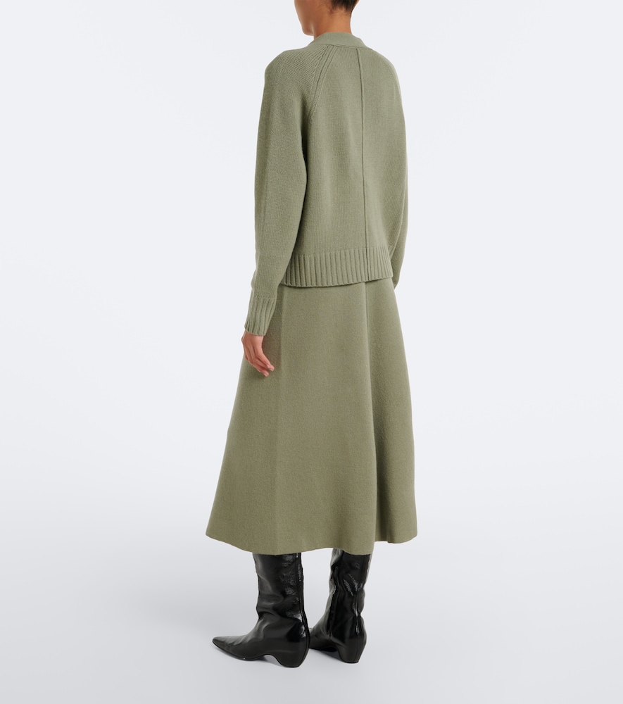 Jardin des Orangers Virgin wool and cashmere midi skirt | Thumbnail 4 Jardin des Orangers Virgin wool and cashmere midi skirt | Thumbnail 4