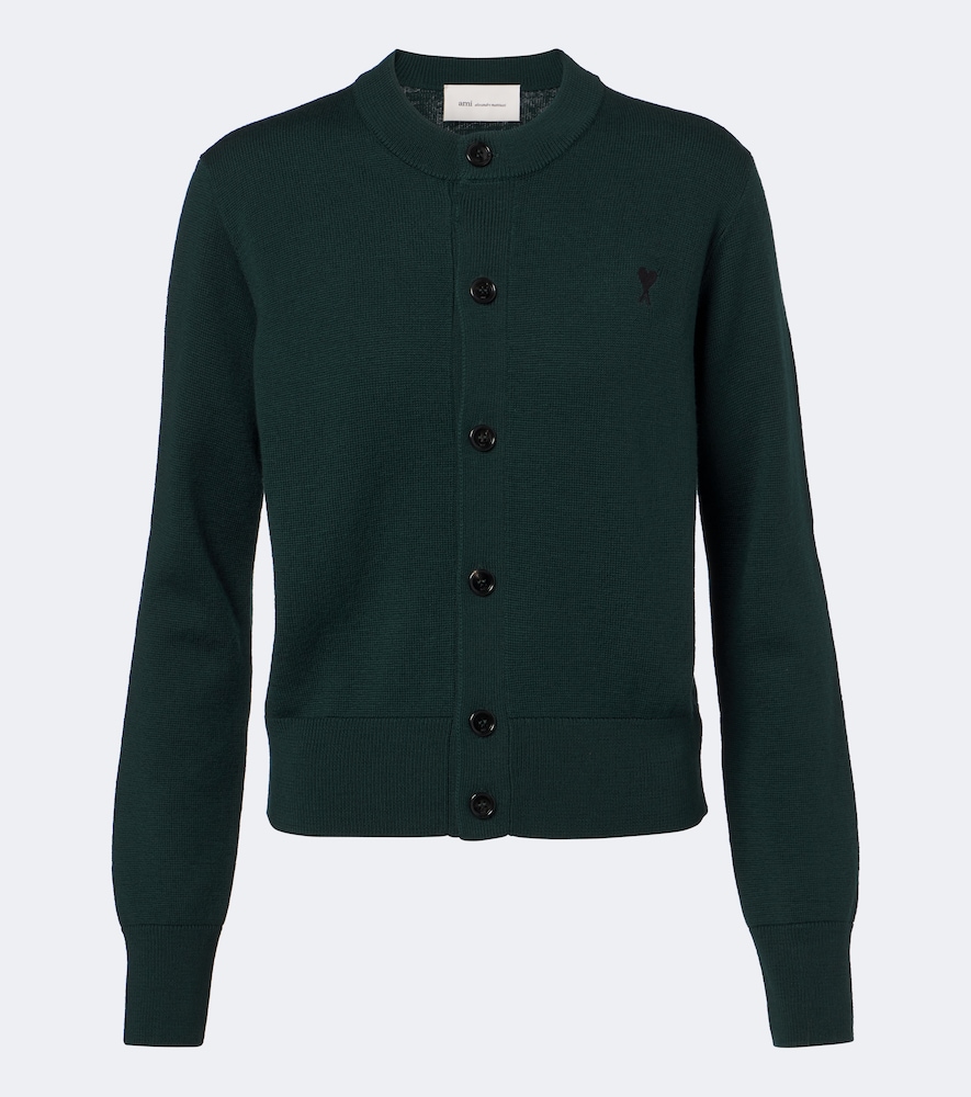 Ami Paris Cardigan Ami de Coeur en laine