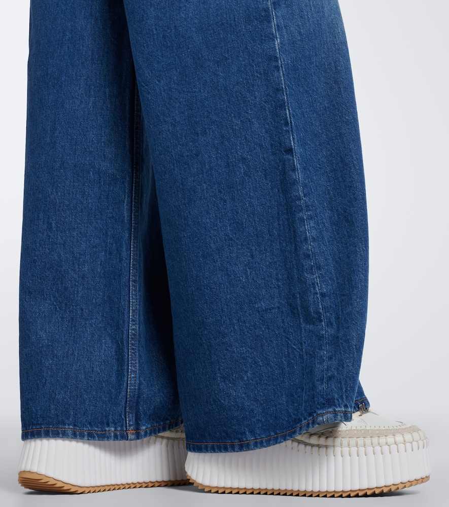 Chloé Nama Leather Platform Sneakers