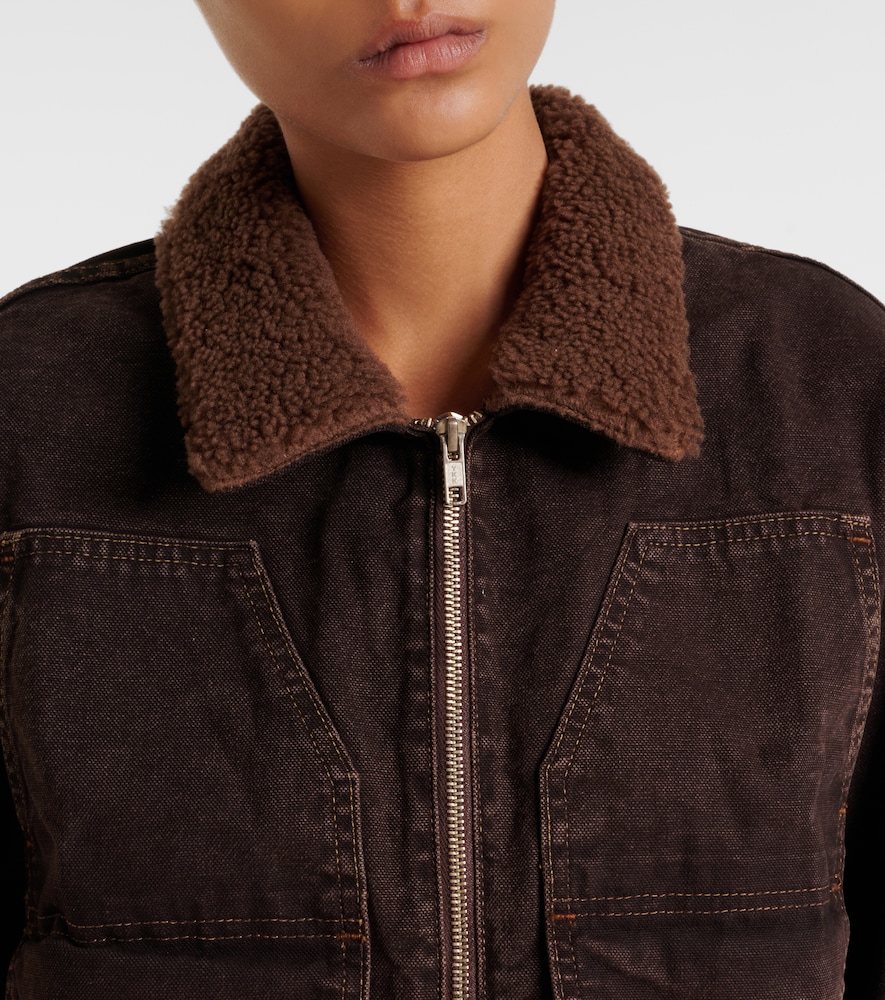 Atlas Worker Shearling-Trimmed Denim Jacket