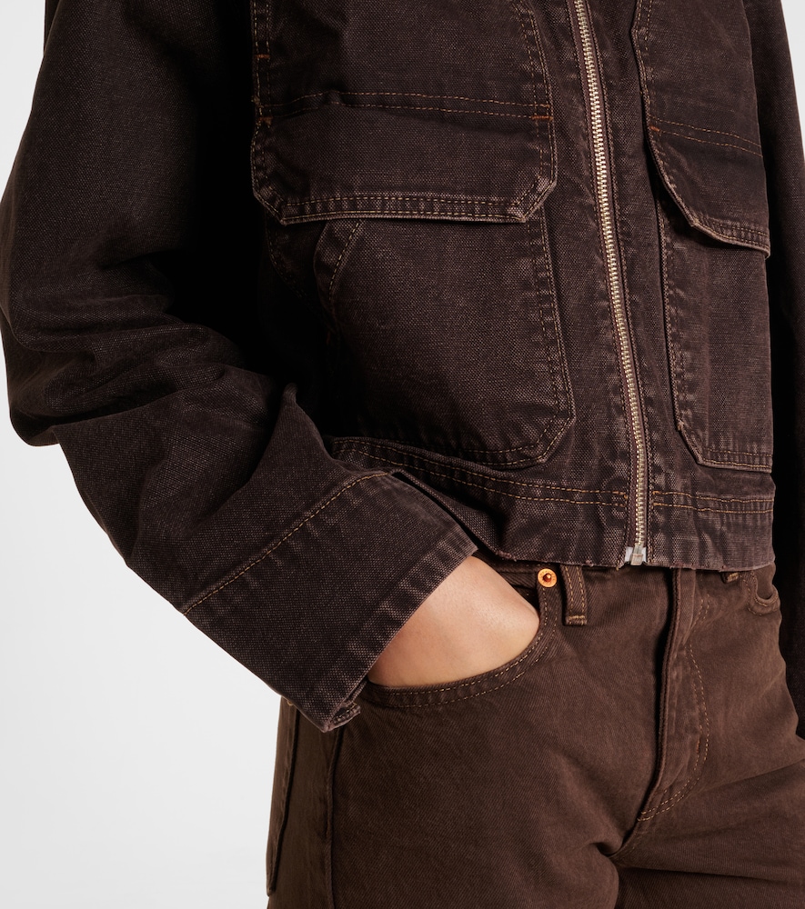 Atlas Worker Shearling-Trimmed Denim Jacket