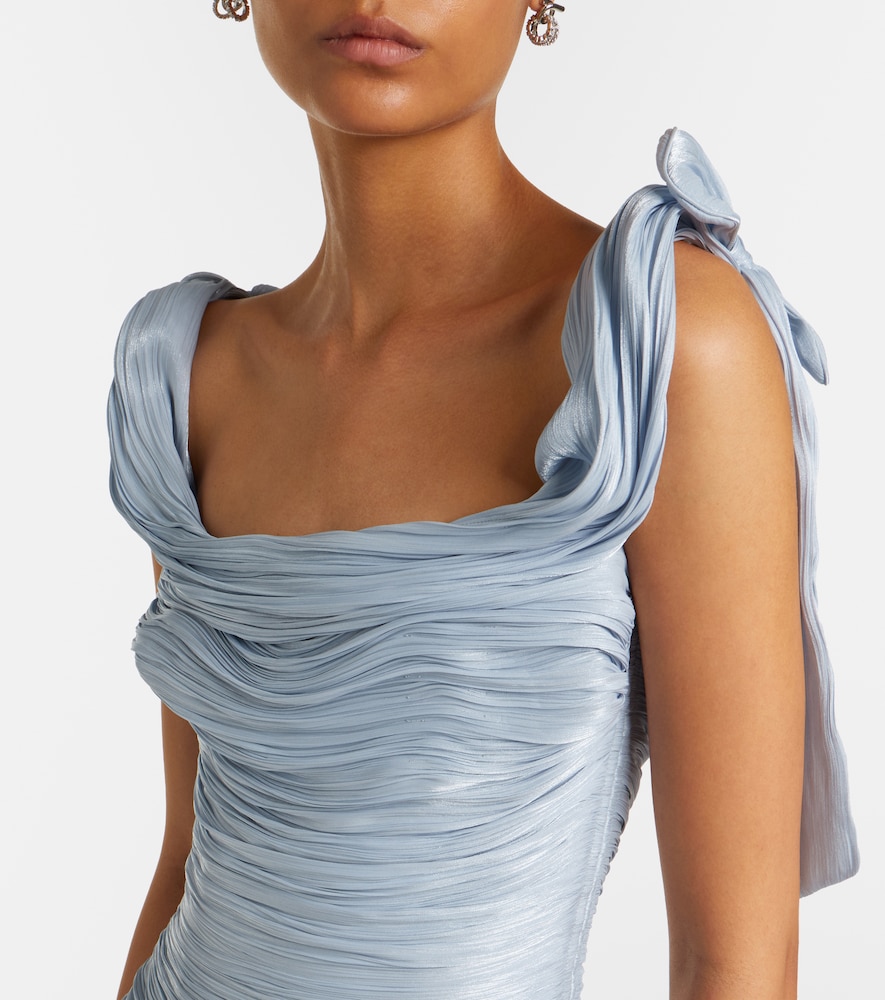 Marmar Halim Pleated taffeta gown | Thumbnail 2