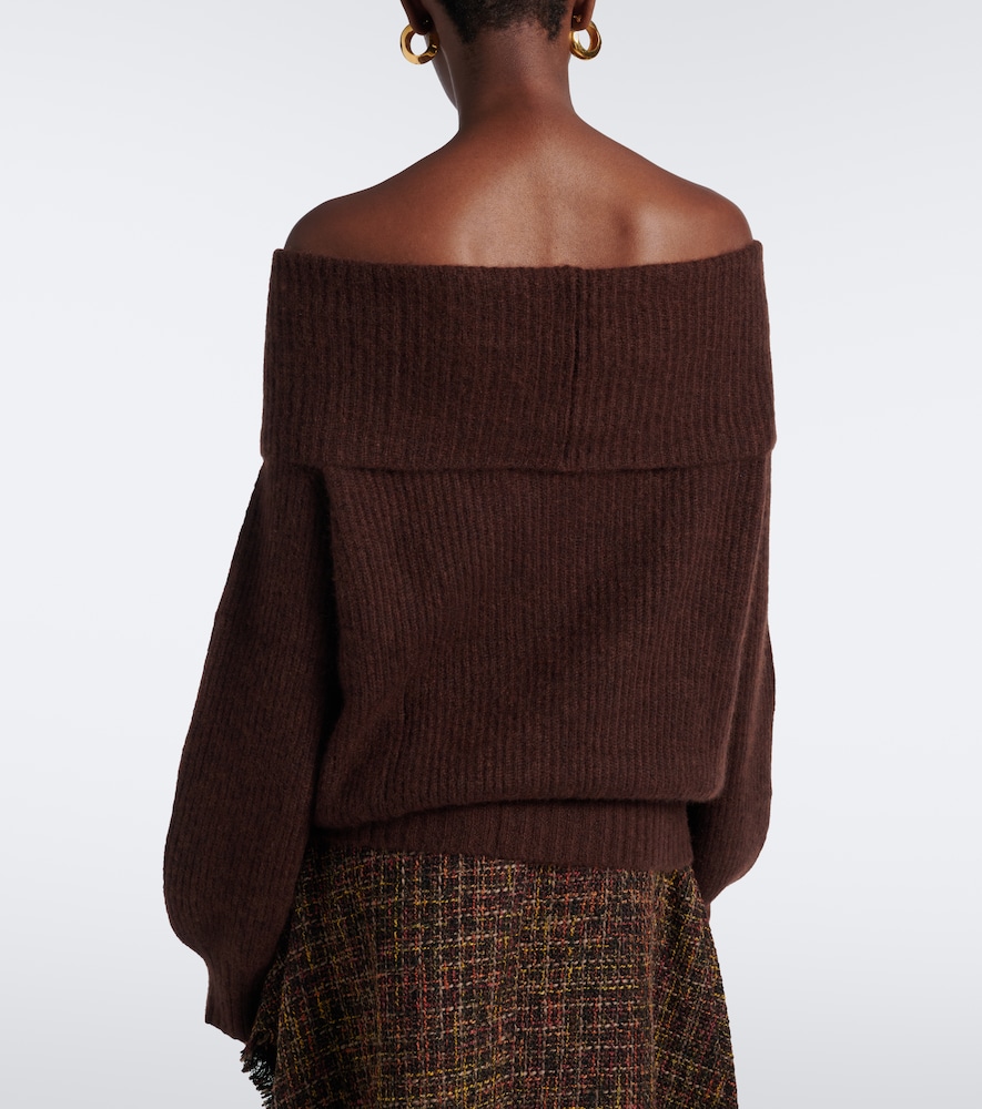Off-Shoulder Cashmere And Sweater