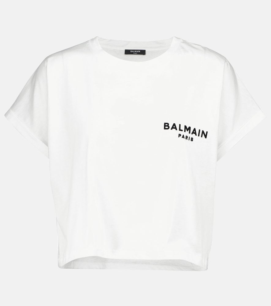 Balmain T-shirt en coton logo 175 €