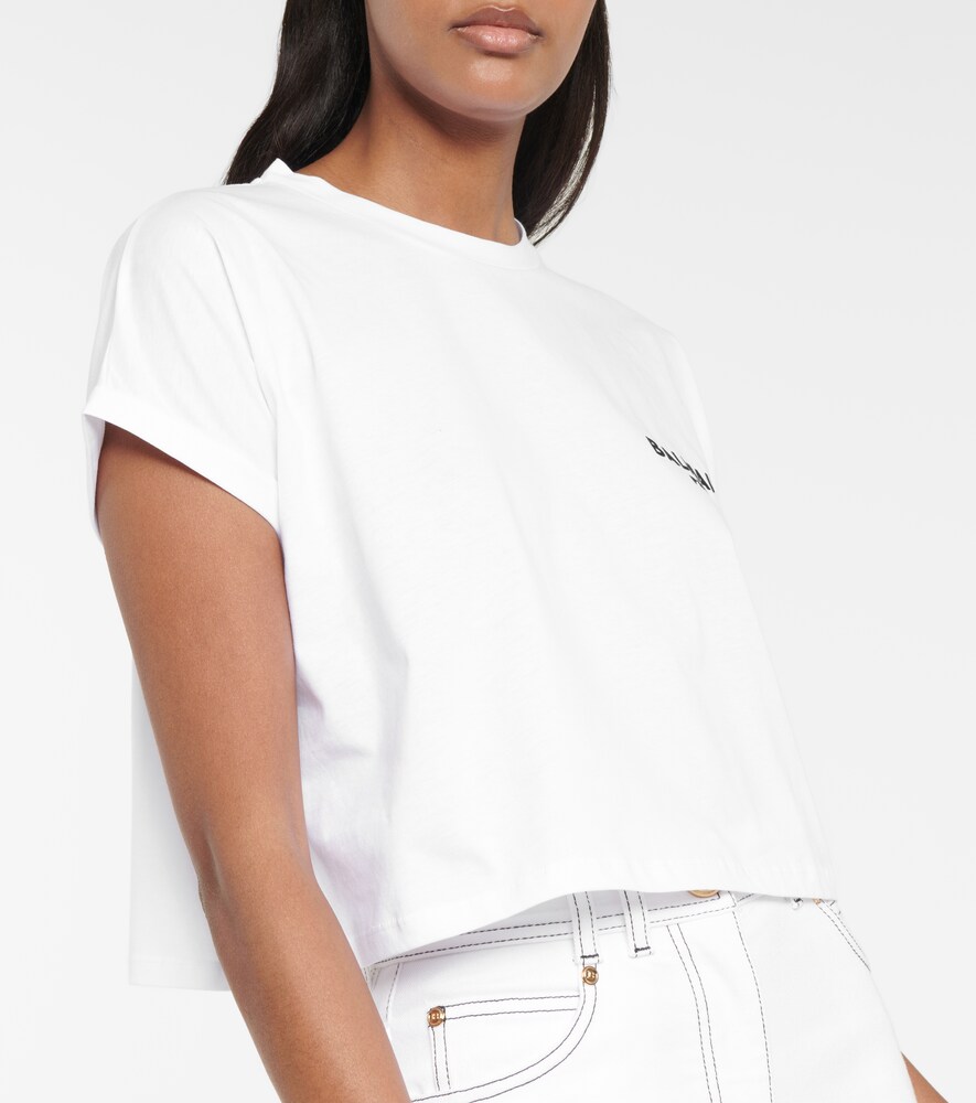  Balmain Balmain Cropped-top Aus Baumwolle 
