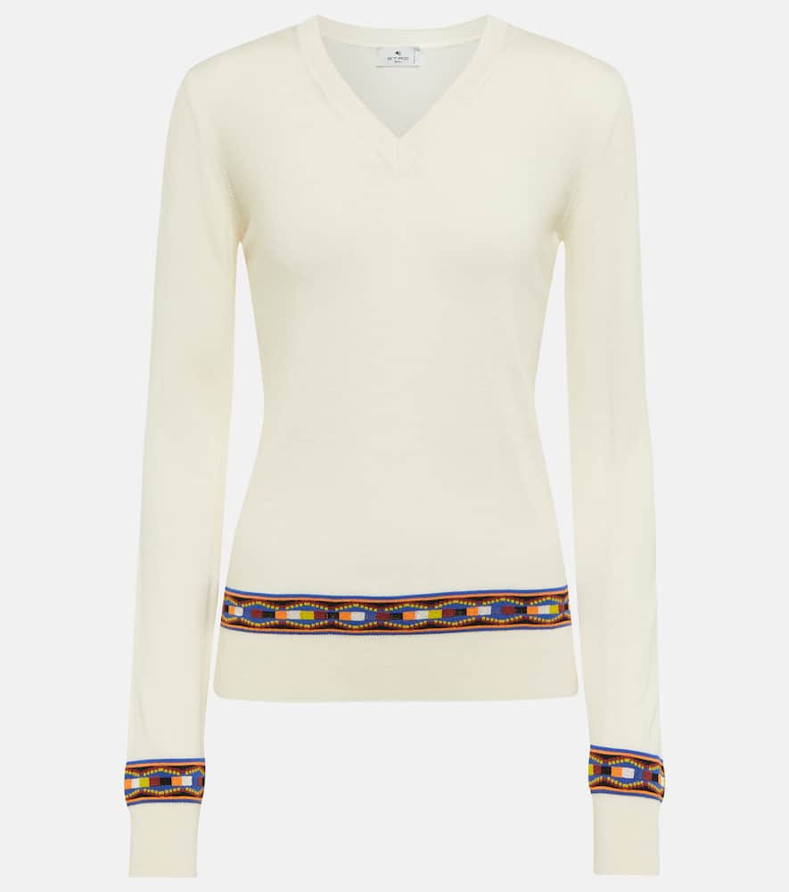 Etro V-neck wool-blend sweater