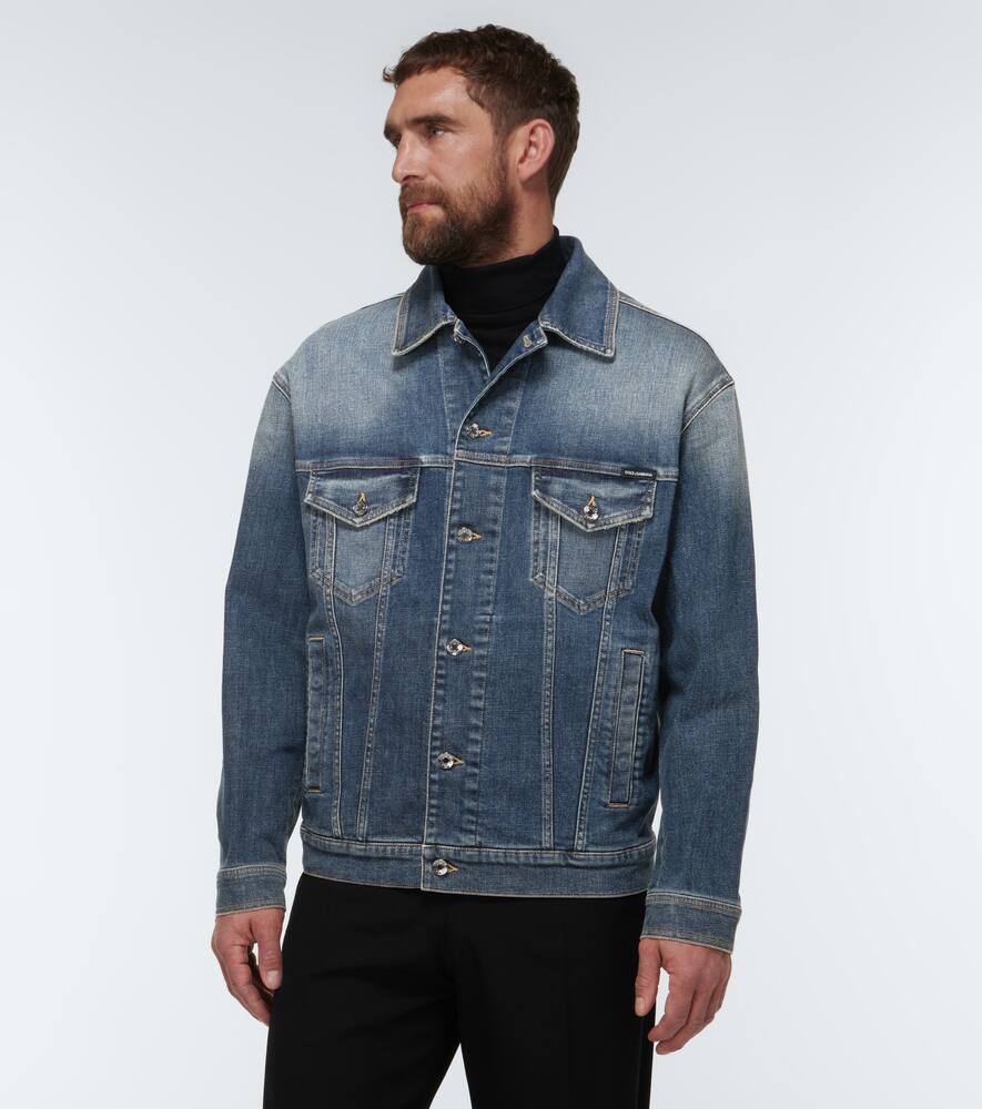 Shop Dolce & Gabbana Denim Jacket In Combined Colour