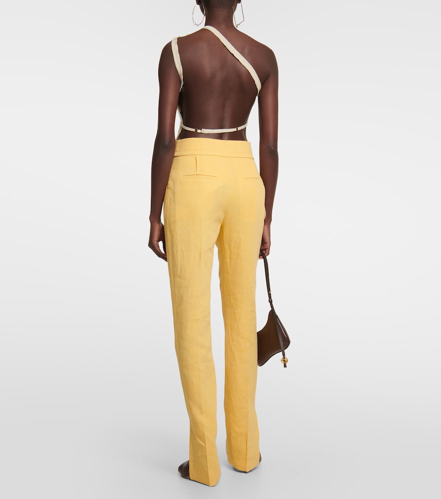  Jacquemus Jacquemus Le Pantalon Tibau Linen-blend Pants 
