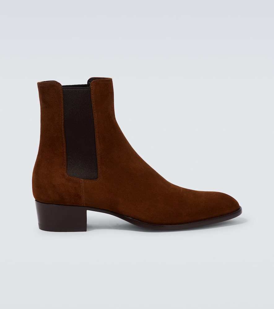 Saint Laurent Wyatt Chelsea Boot In Land