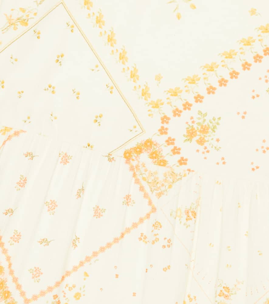 The New Society Idara Printed Cotton-blend Dress In Idara Flower Patchwork Print