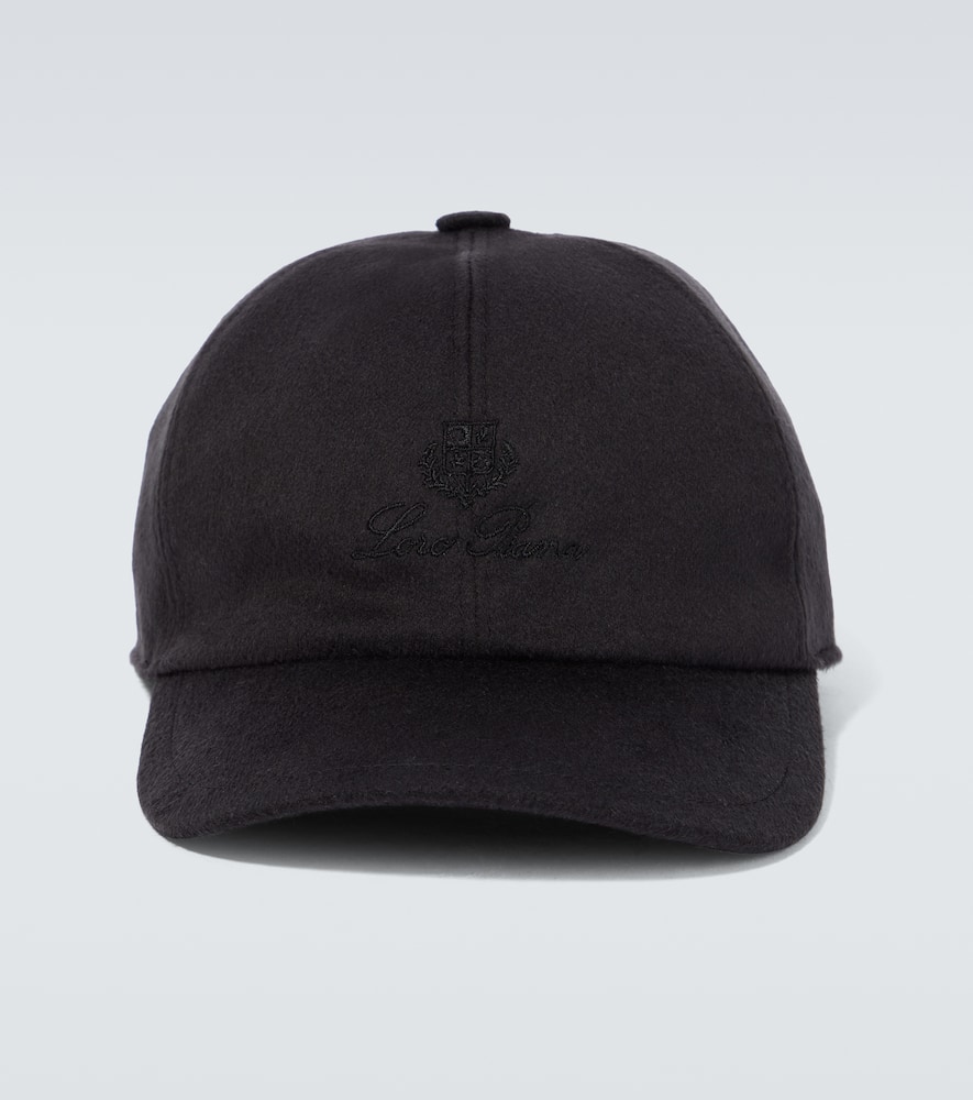 Shop Loro Piana Cashmere Baseball Cap In Caviar