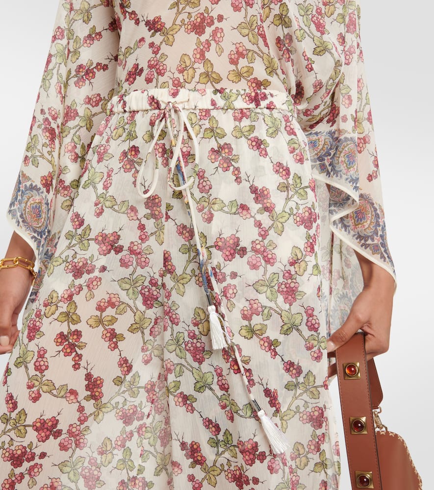 Etro Printed High-rise Pants In Multicoloured