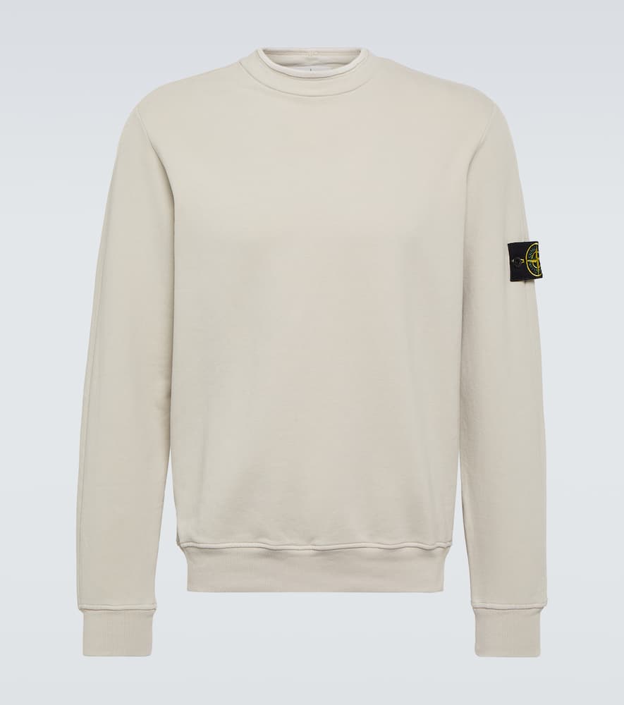 Stone Island Logo Cotton-blend Sweatshirt In Multicoloured