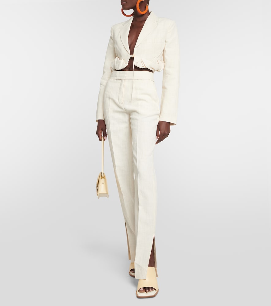  Jacquemus Jacquemus La Croissant Linen-blend Jacket 