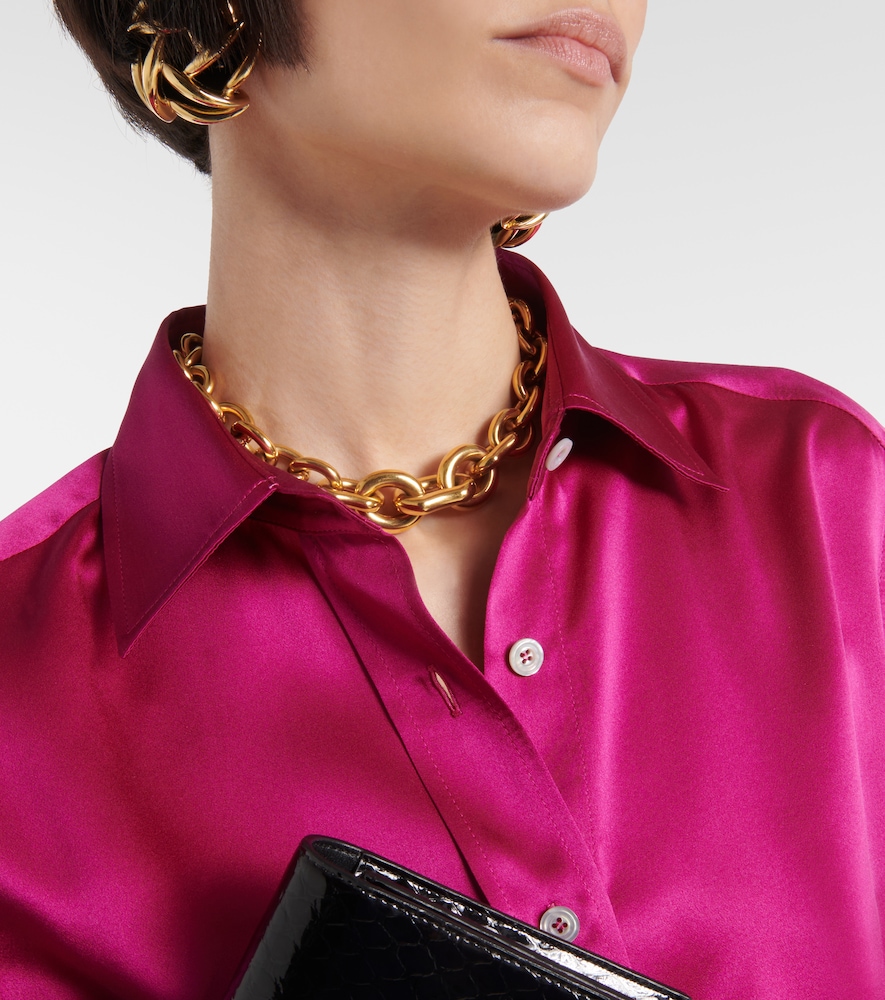  Tom Ford Tom Ford Silk Satin Shirt 