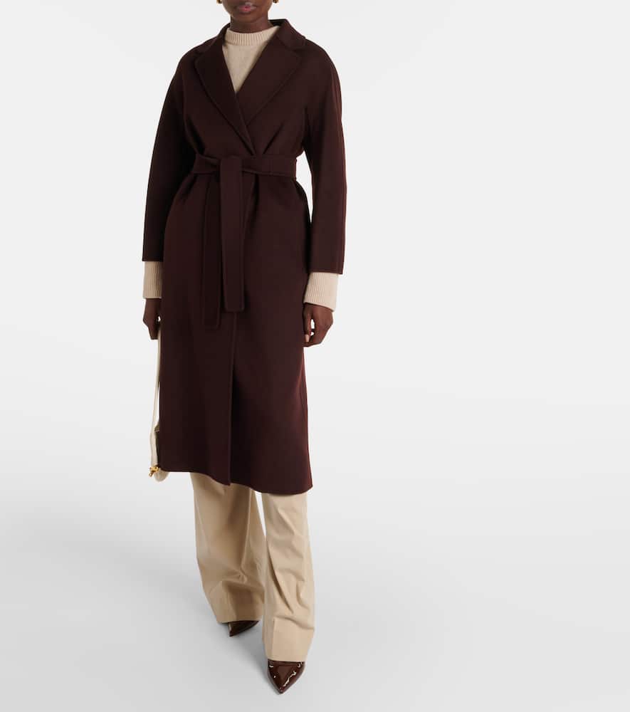 S Max Mara Belted virgin wool coat