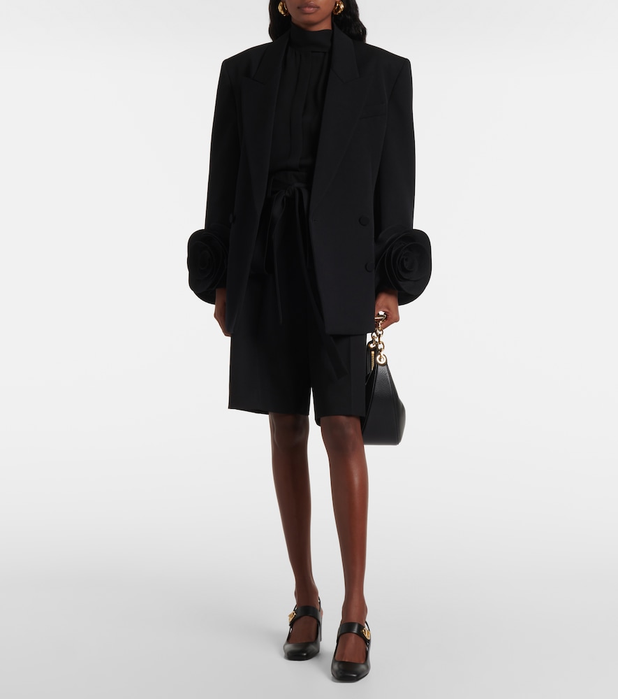 Valentino Virgin wool sablé Bermuda pants