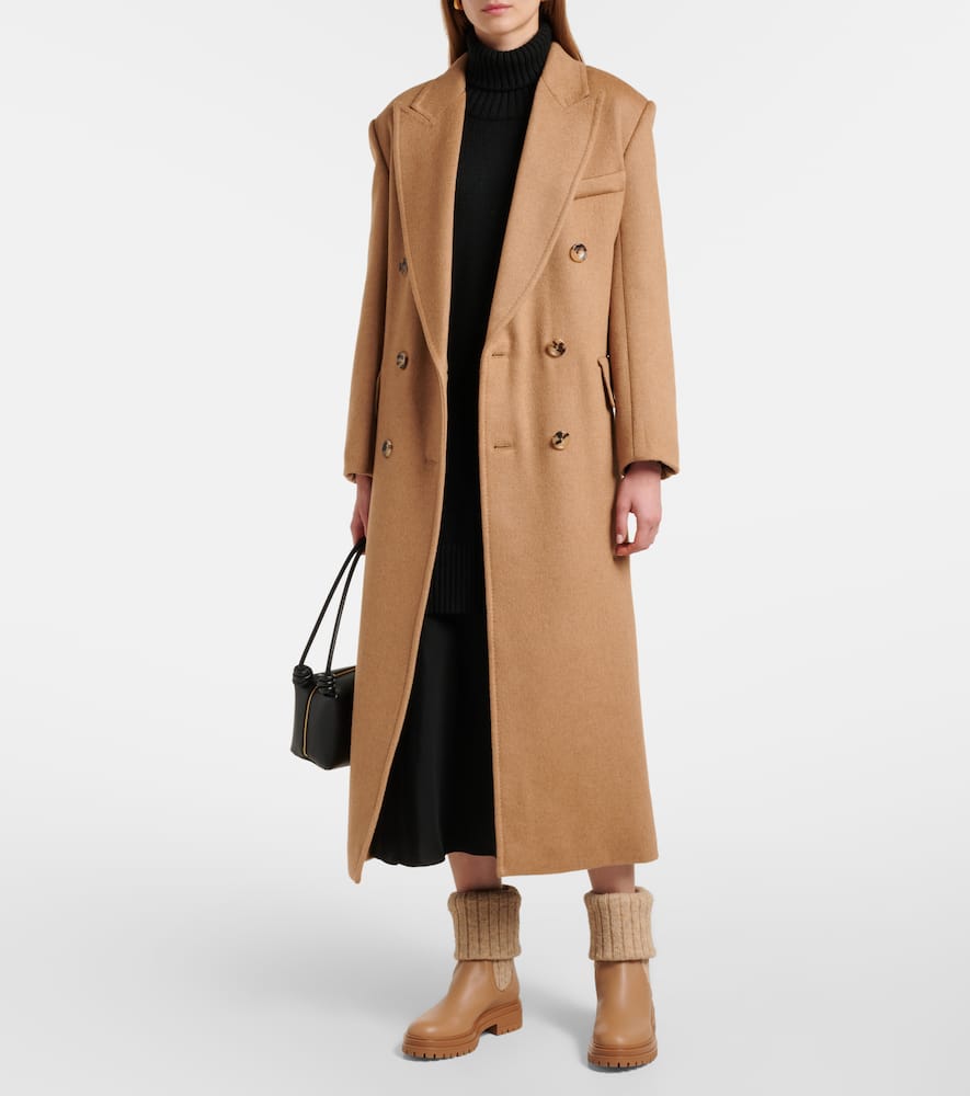 Gianvito Rossi Tenney Leather And Ribbed-knit Chelsea Boots In Brown