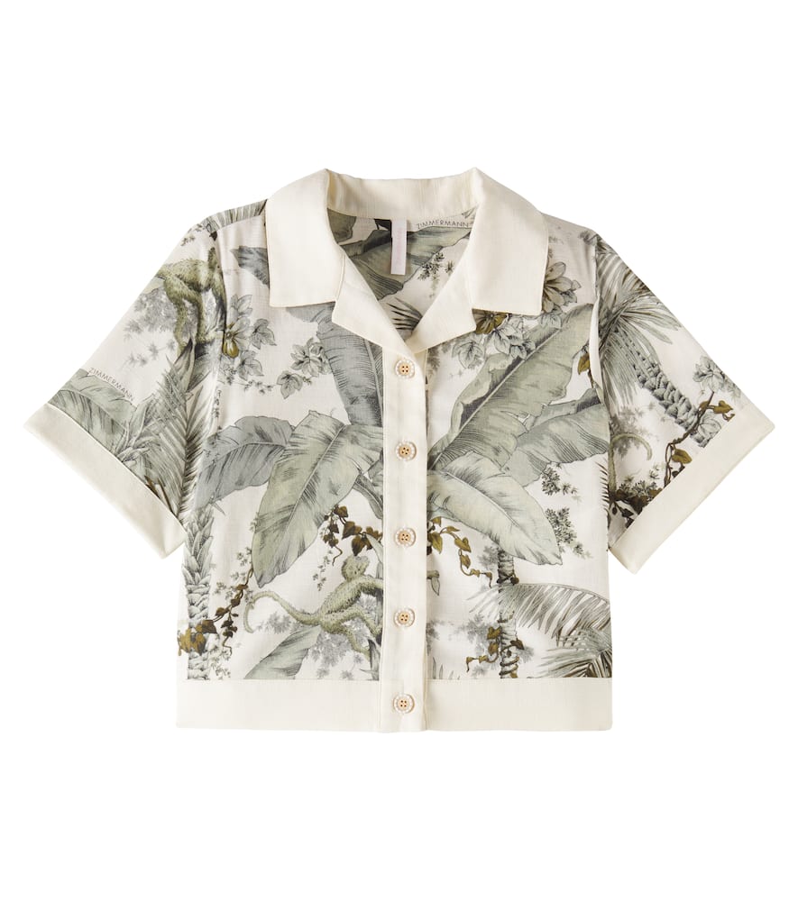 ZIMMERMANN WYLIE FLORAL COTTON SHIRT