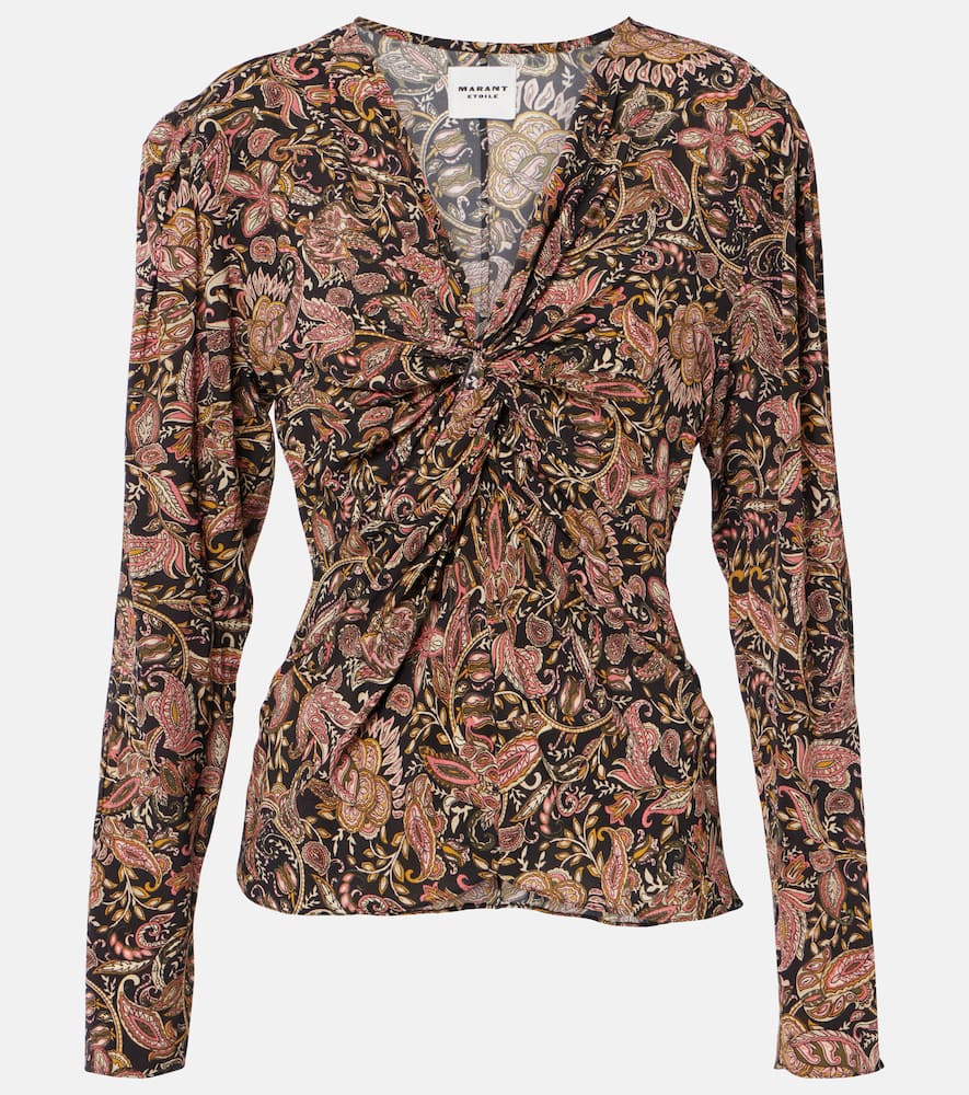 Marant Etoile Zekia printed top
