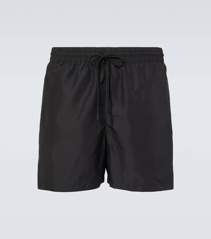 Logo poplin swim trunks