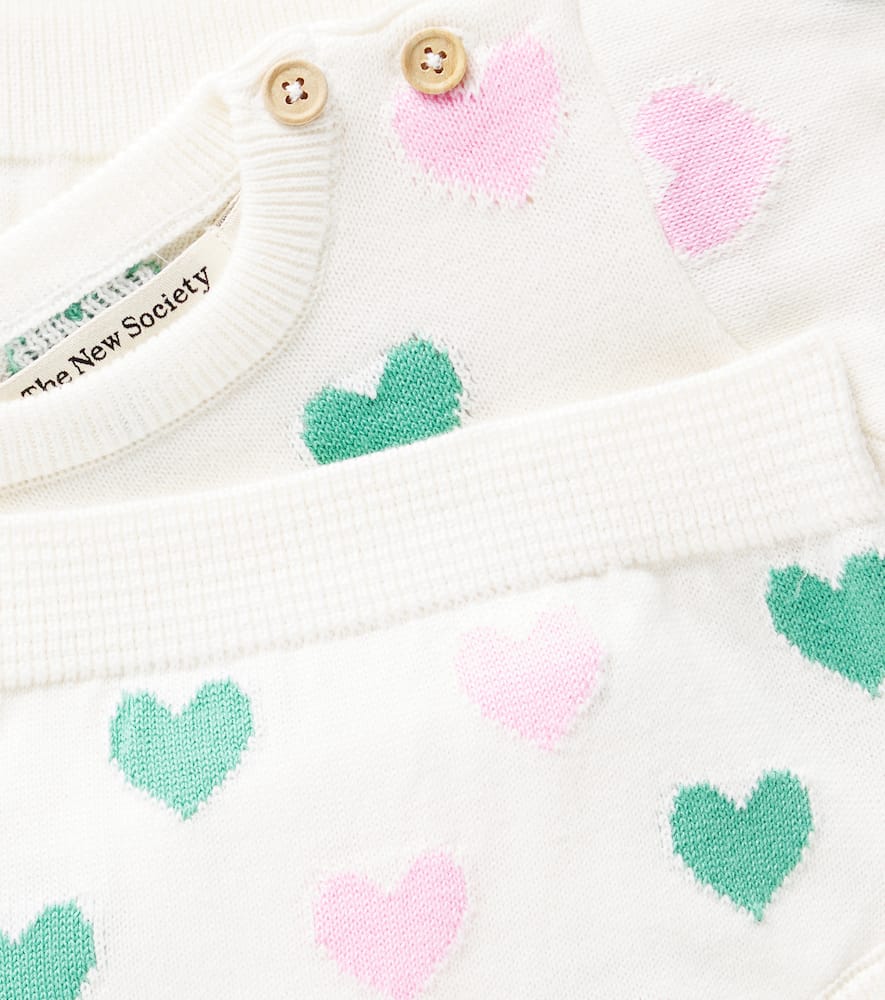 The New Society Baby Oia Cotton Top And Bloomers Set In Multicolor
