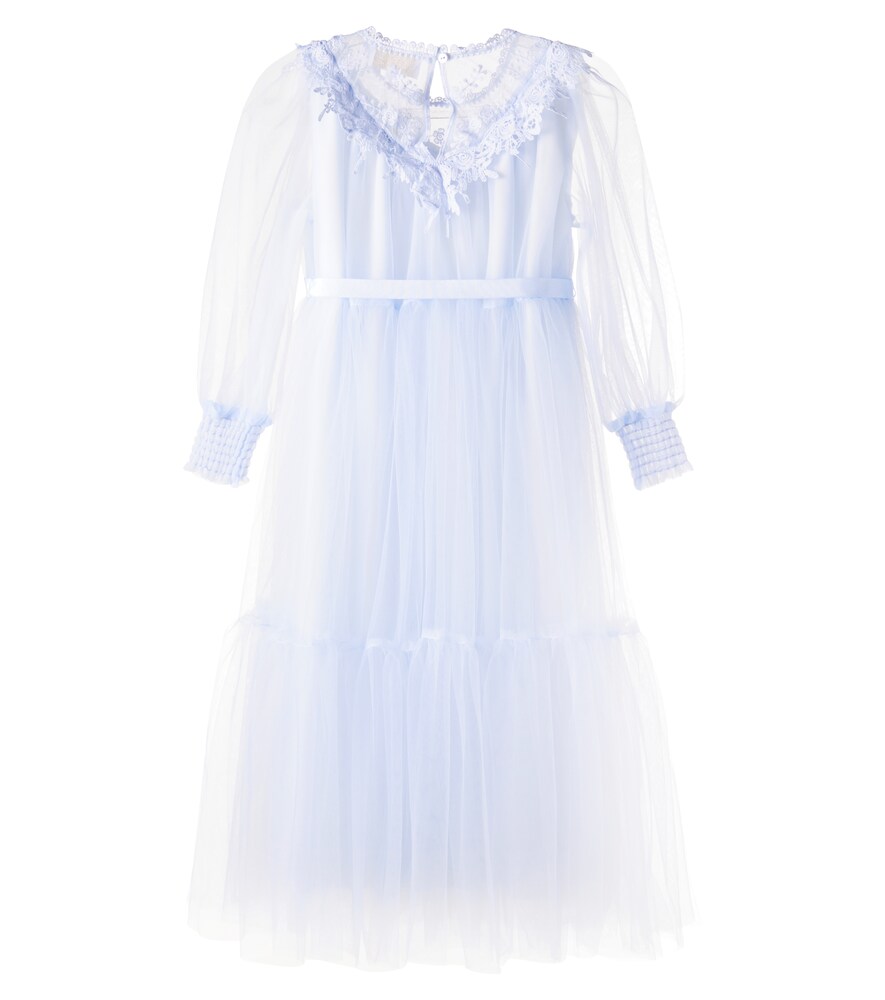  Petite Amalie Petite Amalie Kleid Aus Tüll Mit Spitze 