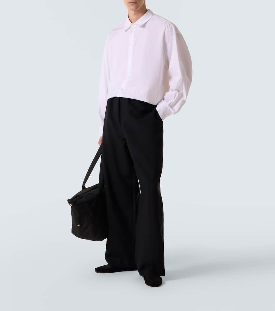 The Row Tyler Suede Loafers In Black