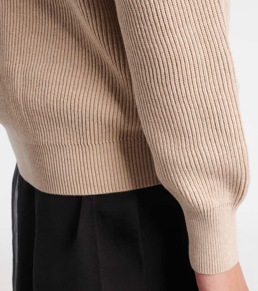 Brunello Cucinelli Cotton Sweater In Beige