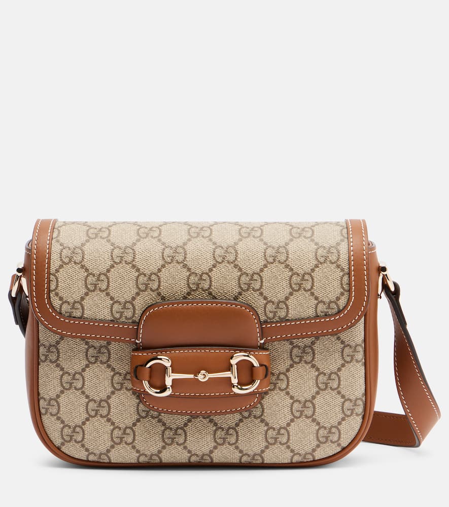 Gucci Horsebit 1955 Small Shoulder Bag In Neutrals