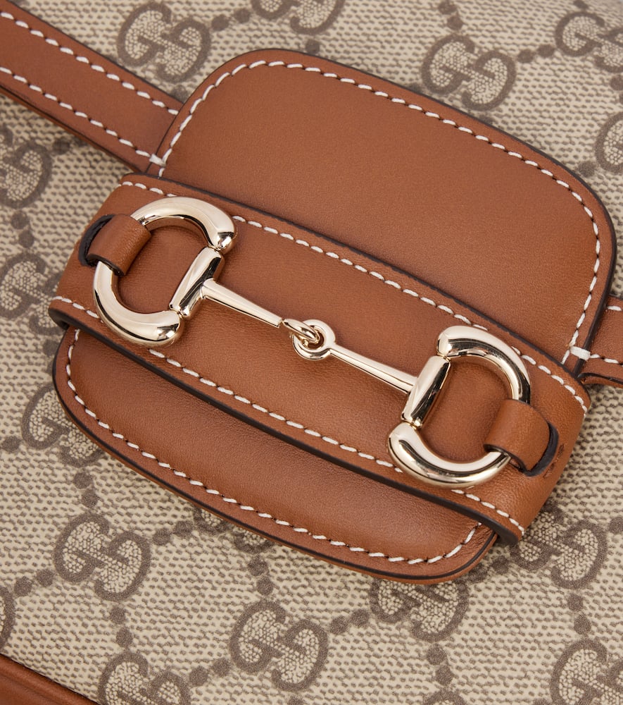 Gucci Horsebit 1955 Small Shoulder Bag In Neutrals