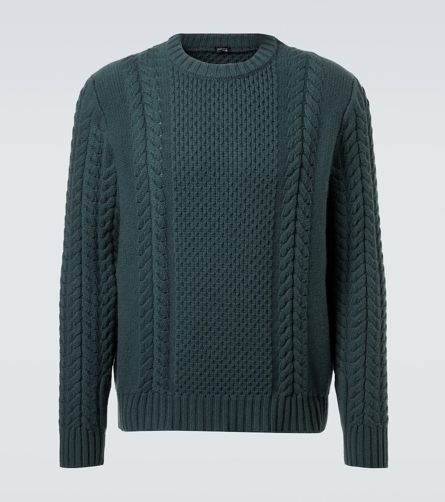 Cable-knit cashmere sweater