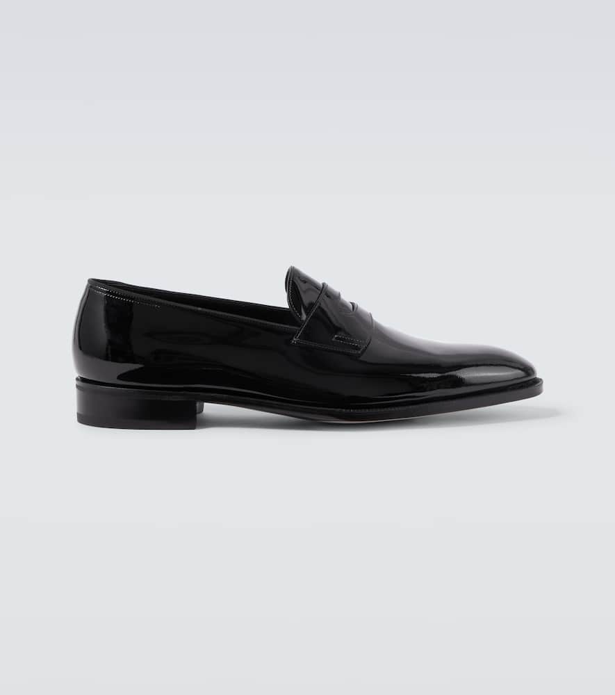 Jamie patent leather penny loafers
