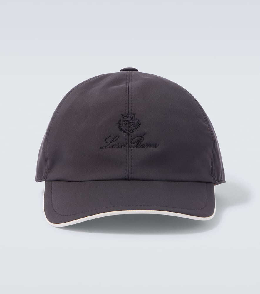 Loro Piana Logo Baseball Cap In Gray