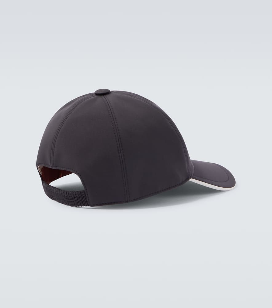 Loro Piana Logo Baseball Cap In Gray