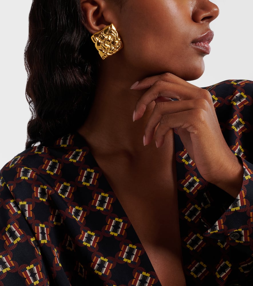 Jennifer Behr Blaine Gold-plated Earrings In Gold