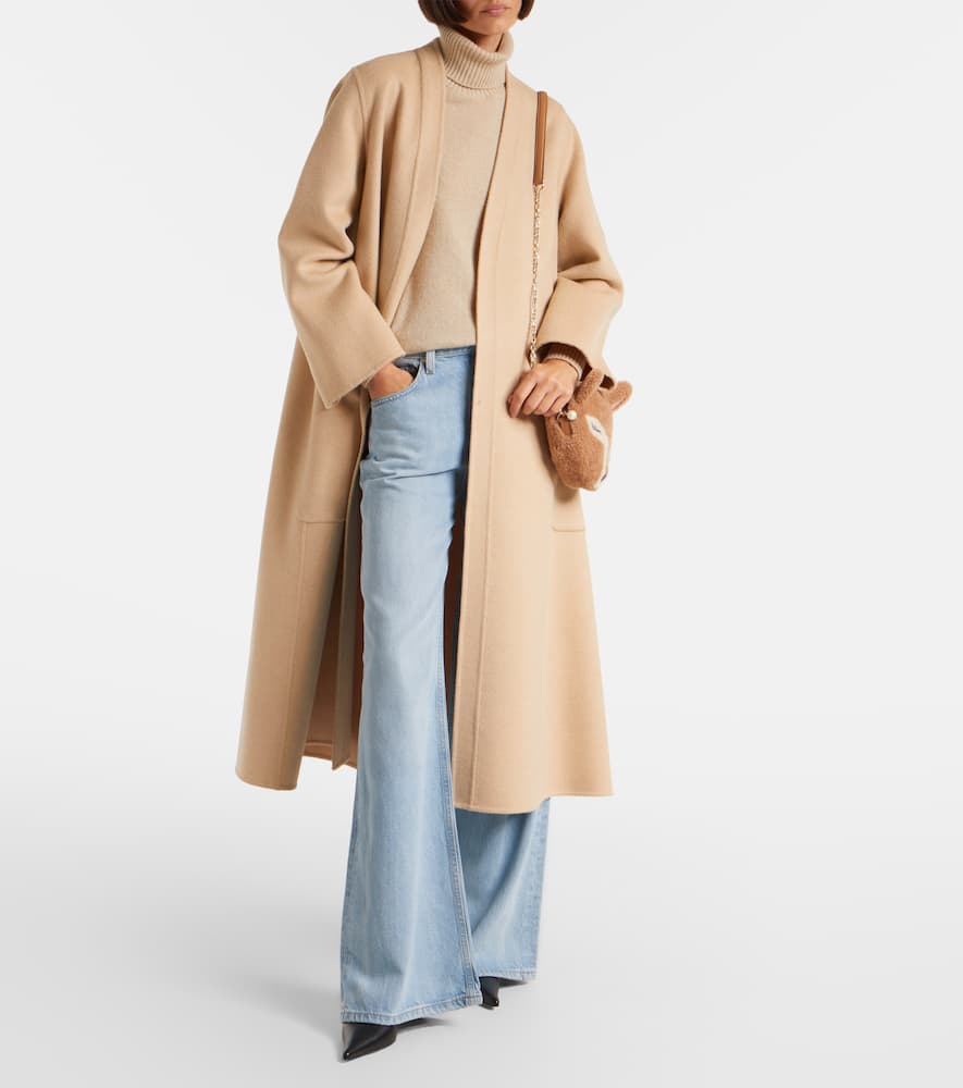 Jimmy Choo Soft Fox Mini Shearling Shoulder Bag In Sand